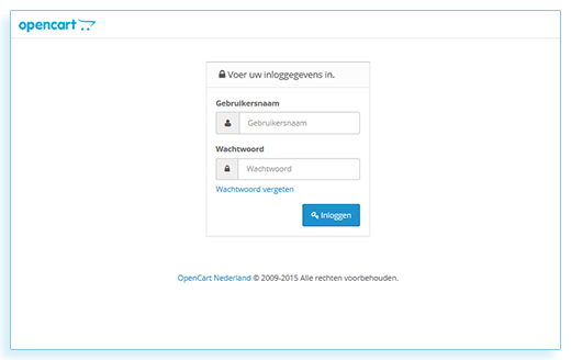 opencart login